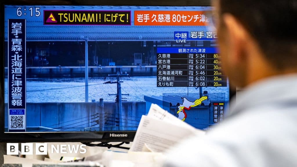 Japan's Urgent Tsunami Warning After 7.7 Magnitude Quake
