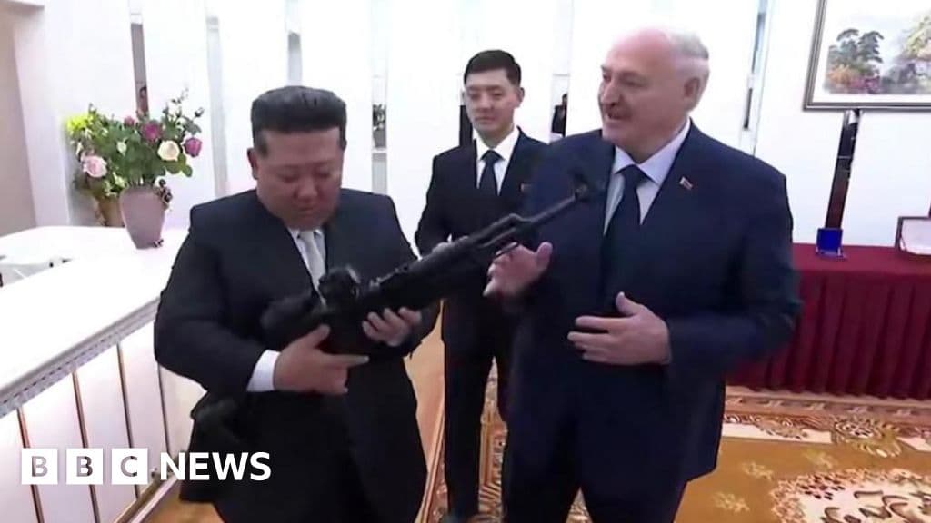 Belarusian President Gifts Rifle to Kim Jong Un Amid Alliance