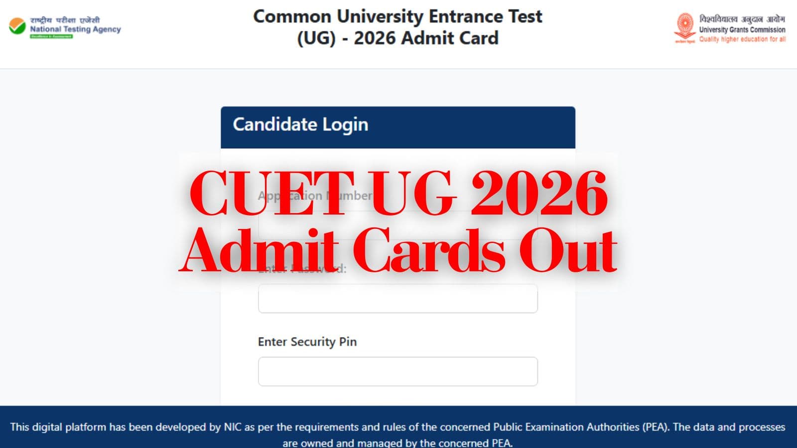 CUET UG 2026: Admit Cards Released for May 31 Exam