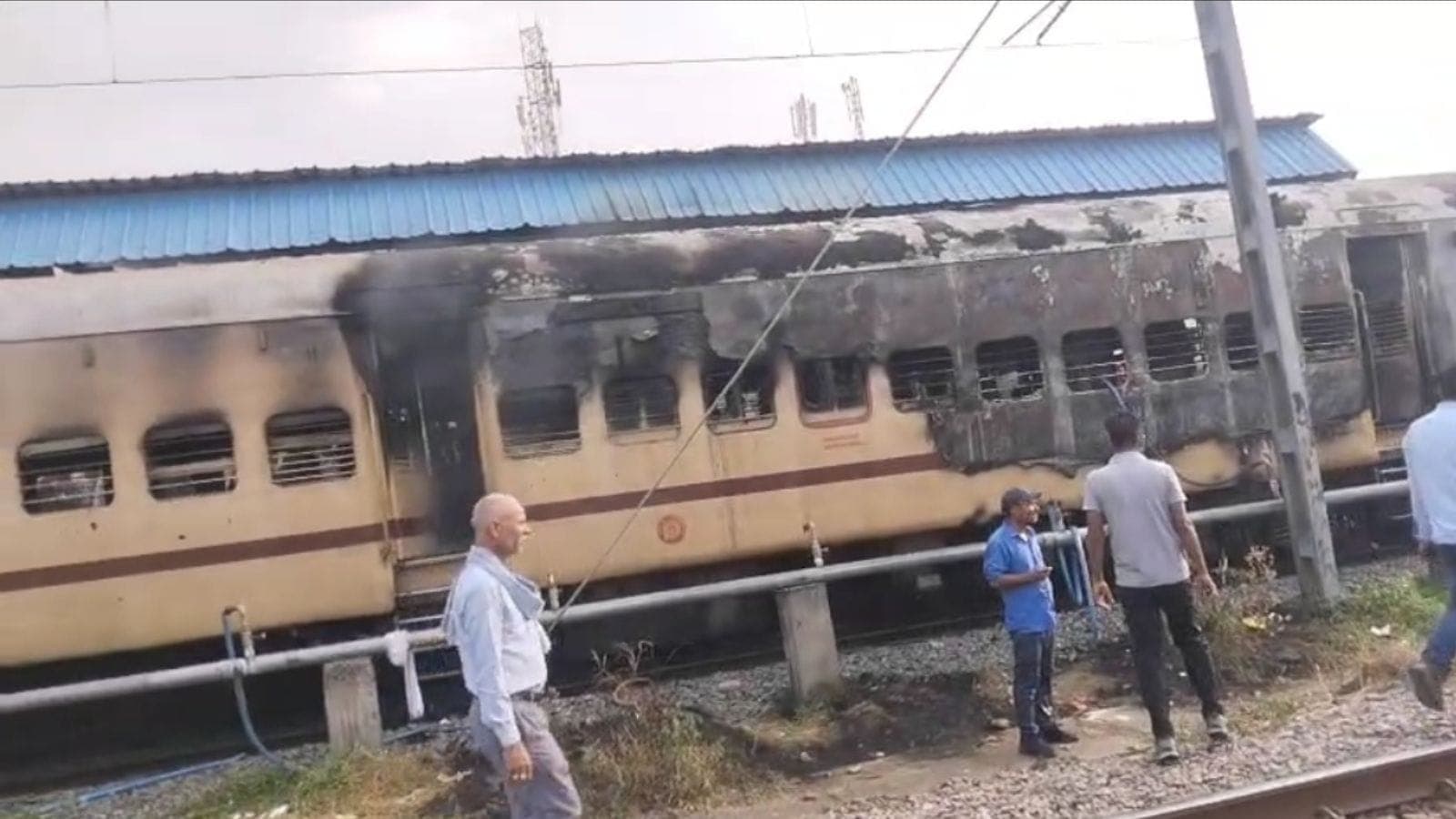 Shocking Train Fire Erupts at Bihar's Sasaram Station