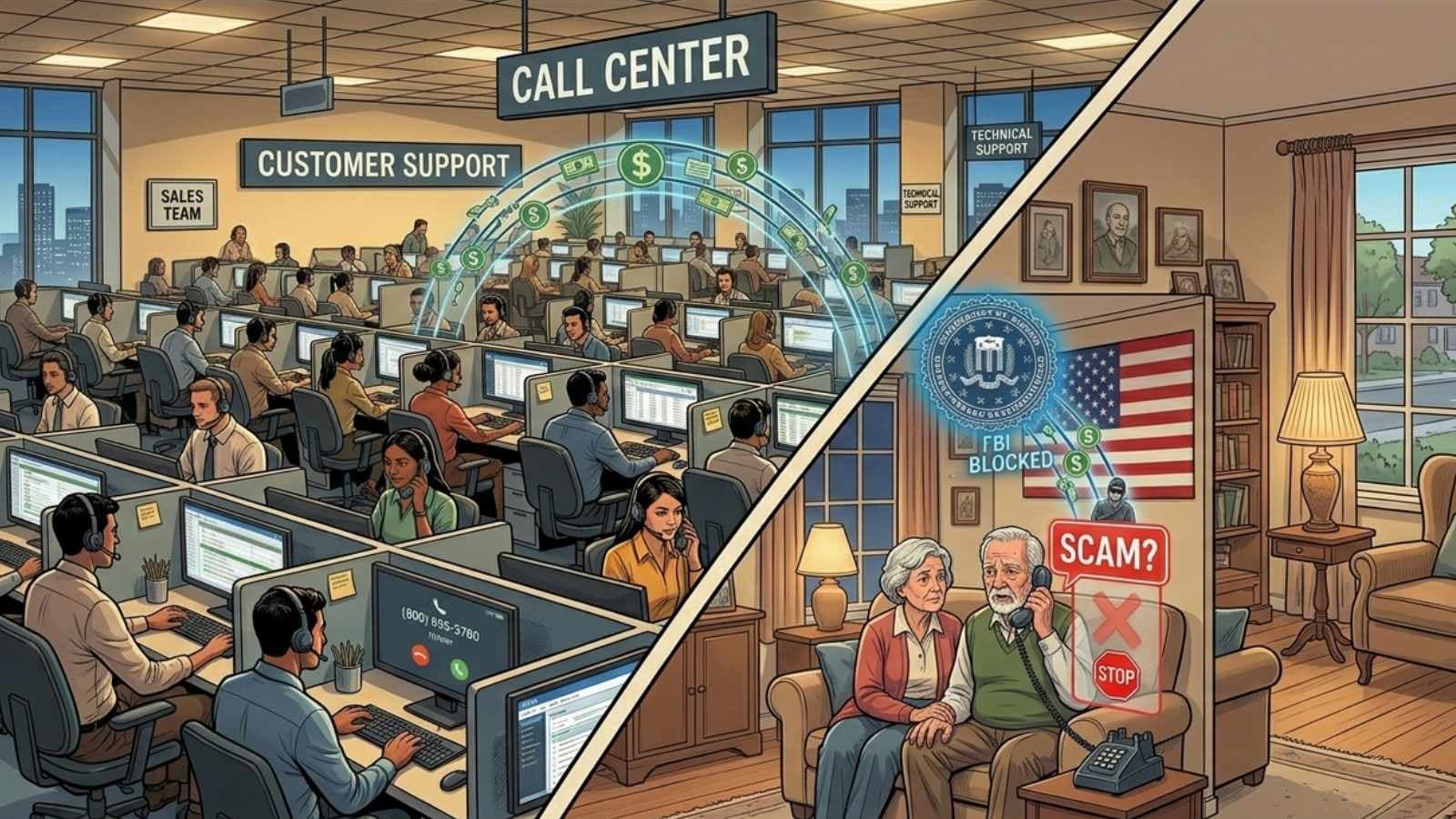 FBI Shuts Down Indian Call Center Defrauding US Elderly