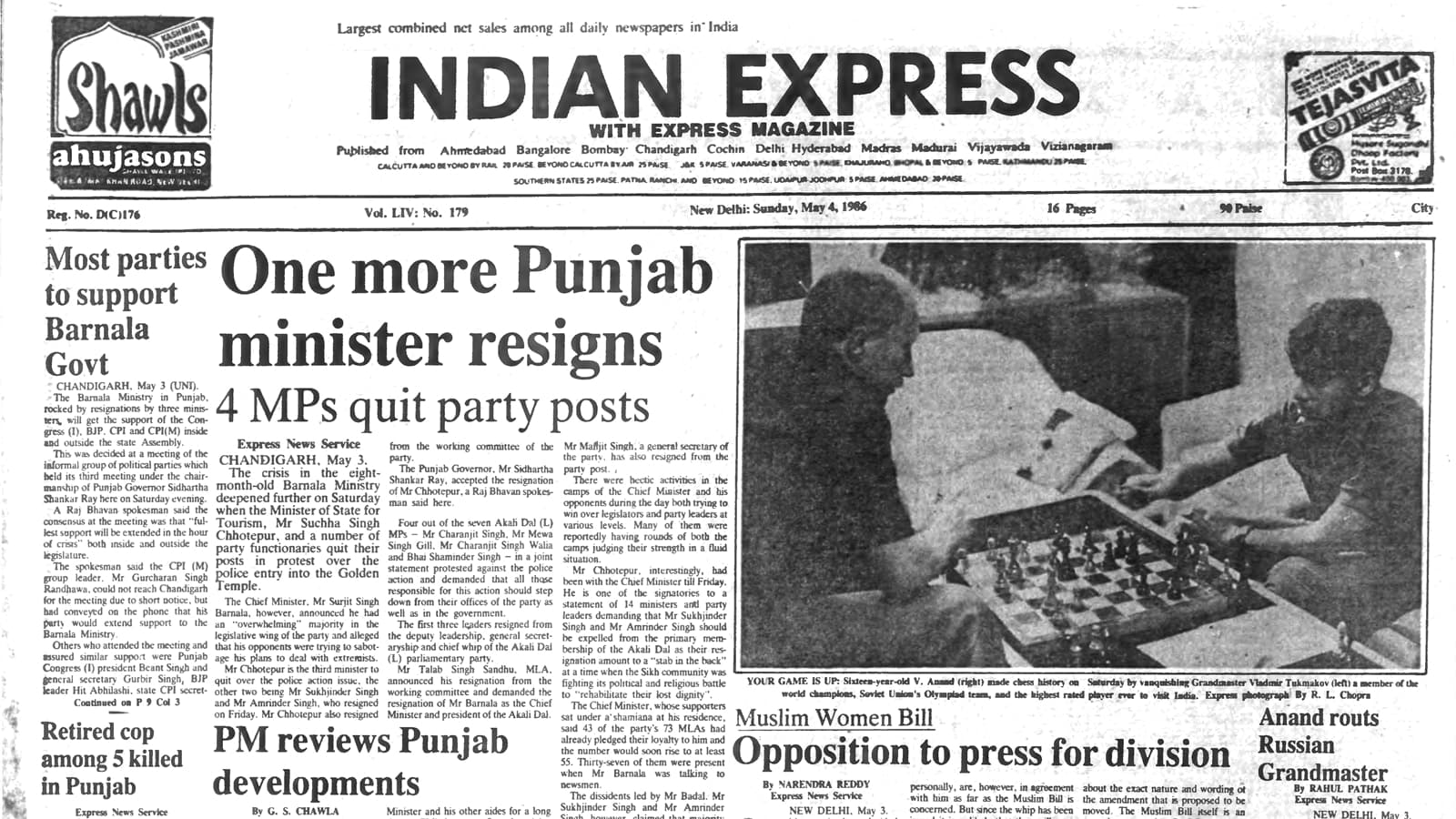 Major Resignations and Tragedies: May 4, 1986 Unfolded