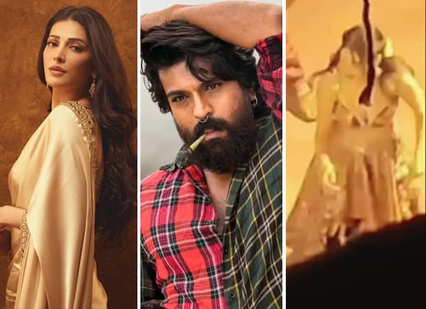 Shruti Haasan's Stunning Gold Look Leaked in Peddi Song Shoot