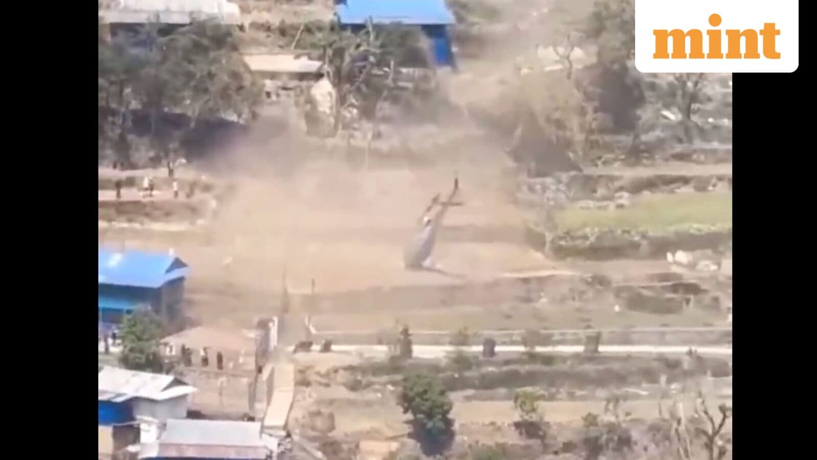 Shocking Nepal Helicopter Crash Captured on Viral Video